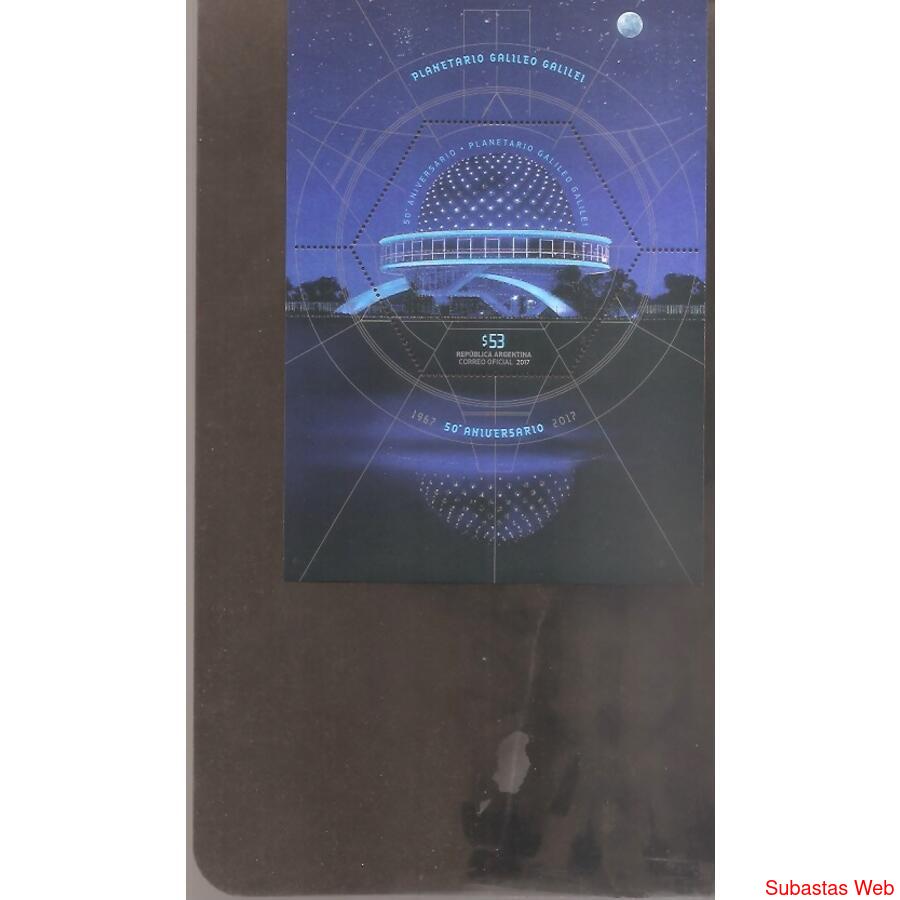 ARGENTINA 2017(BLOCK264)  60 ANIVERSARIO DEL PLANETARIO  MIN