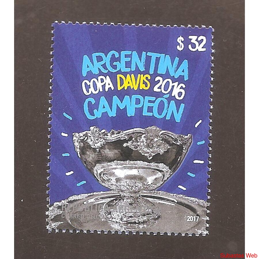 ARGENTINA 2017(4217) CAMPEONES DE LA DAVIS  MINT