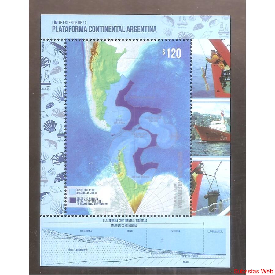 ARGENTINA 2018(BLOCK270) PLATAFORMA CINTUNENTAL ARG.  MINT