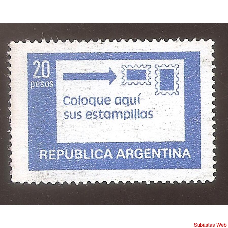 ARGENTINA 1978(1144b) DIFUSION DE SERICIOS MATE FOSFO USADA