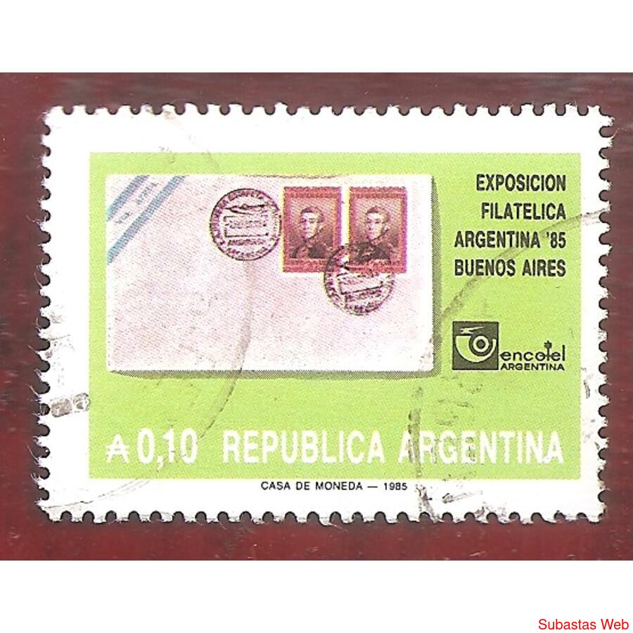 ARGENTINA 1985(1523) SOBRES TRANSPORTADOS  USADA