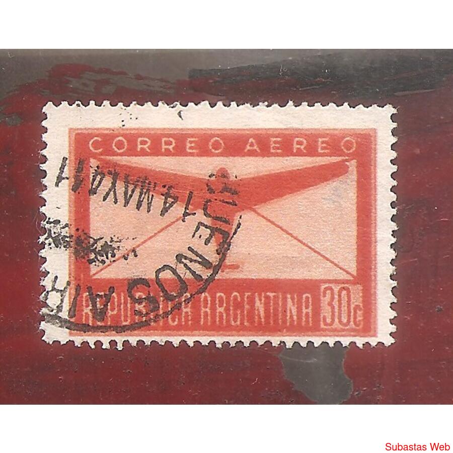 ARGENTINA 1940(A20) AEREA EMISION DEFINITIVA  USADA