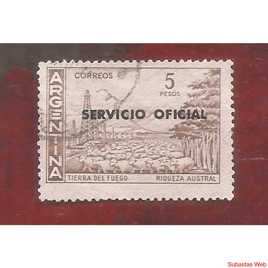 ARGENTINA 1959(606-393) TIERRA DEL FUEGO  S.O.  TIPO II USAD