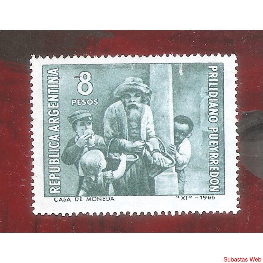 ARGENTINA 1966(725) CUADRO PRILIDIANO PUEYRREDON NSG