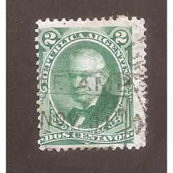 ARGENTINA 1877(37) PROCERES: VICENTE LOPEZ   TIPO  I USADA