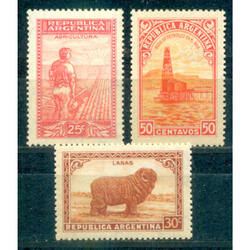ARGENTINA GJ756 + GJ757 + GJ759 - PROC. & RIQ. NUEVOS U$3.20