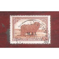 ARGENTINA 1935(377-308) PROC. Y RIQUEZAS: OBEJA M.J.I. USADA