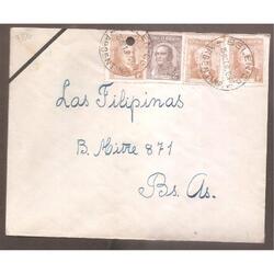 ARGENTINA 1941  SOBRE CIRCULADO NUMERO  78B