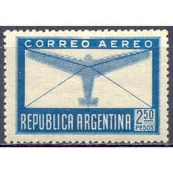 ARGENTINA GJ866 AÉREO OFFSET. VALOR ALTO SIN FIL. MINT U$ 9