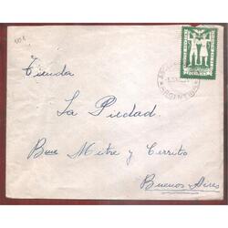 ARGENTINA 1948  SOBRE CIRCULADO NUMERO  101