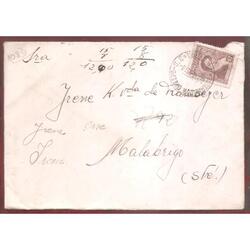 ARGENTINA 1950 SOBRE CIRCULADO NUMERO 108D