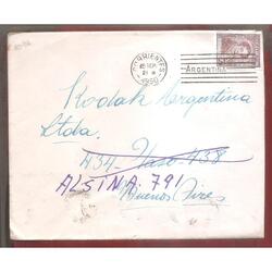 ARGENTINA 1950 SOBRE CIRCULARO NUMERO  109A