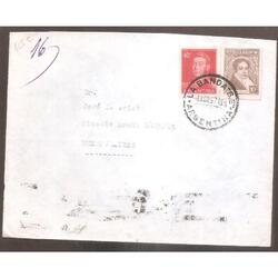 ARGENTINA 1957 SOBRE CIRCULADO NUMERO  125C