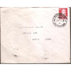 ARGENTINA 1957  SOBRE CIRCULADO NUMERO  126D