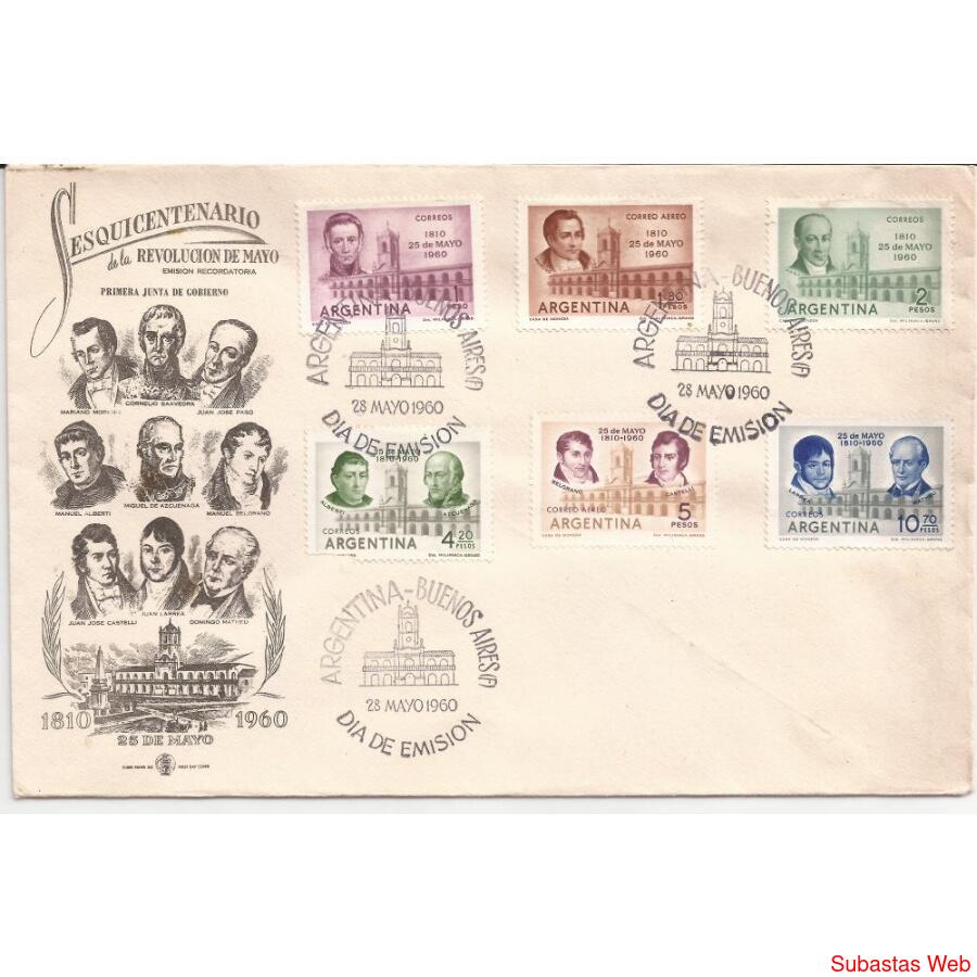 1960 - SESQUICENTENARIO de la REVOLUCION DE MAYO DE 1810 -