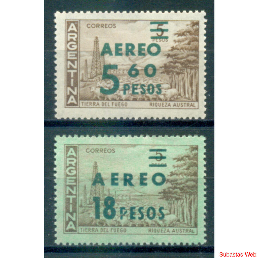 ARGENTINA GJ1240 + 1241 PROVISORIOS SERIE NUEVA. U$ 1.70