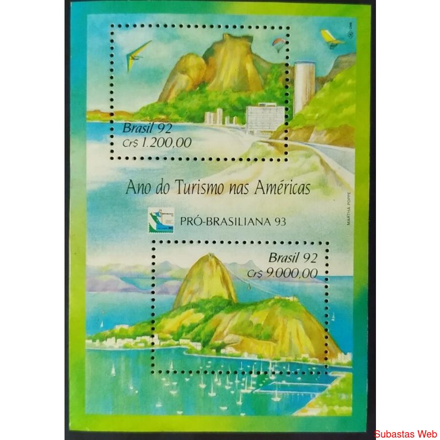 BRASIL AÑO 1993, SCOTT 2397, HOJA BLOCK MINT