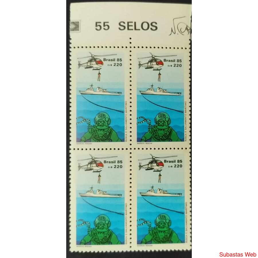 BRASIL AÑO 1985, SCOTT 2007, CUADRITO MINT