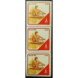 BRASIL AÑO 1980, SCOTT 1702, MINT, TIRA X 3