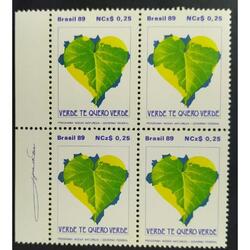 BRASIL AÑO 1989, SCOTT 2165, CUADRITO MINT