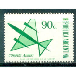 ARGENTINA GJ1577 AVIONCITO de 90 cent EJEMPLAR MINT U$2.00
