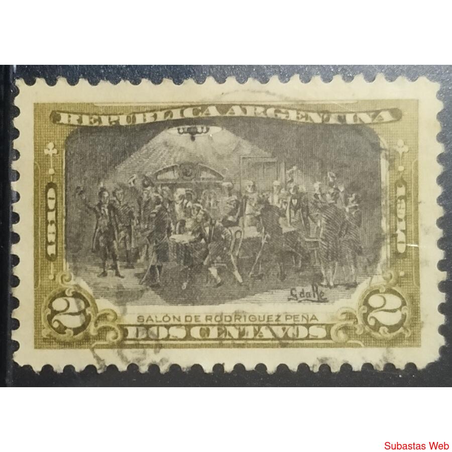ARGENTINA AÑO 1910, GJ 302, USADA