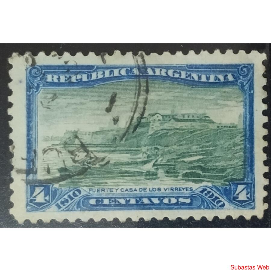 ARGENTINA AÑO 1910, GJ 304, USADA
