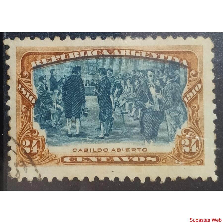ARGENTINA AÑO 1910, GJ 309, USADA