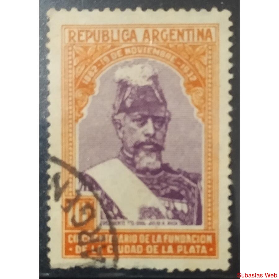 ARGENTINA AÑO 1933, GJ 727, USADA