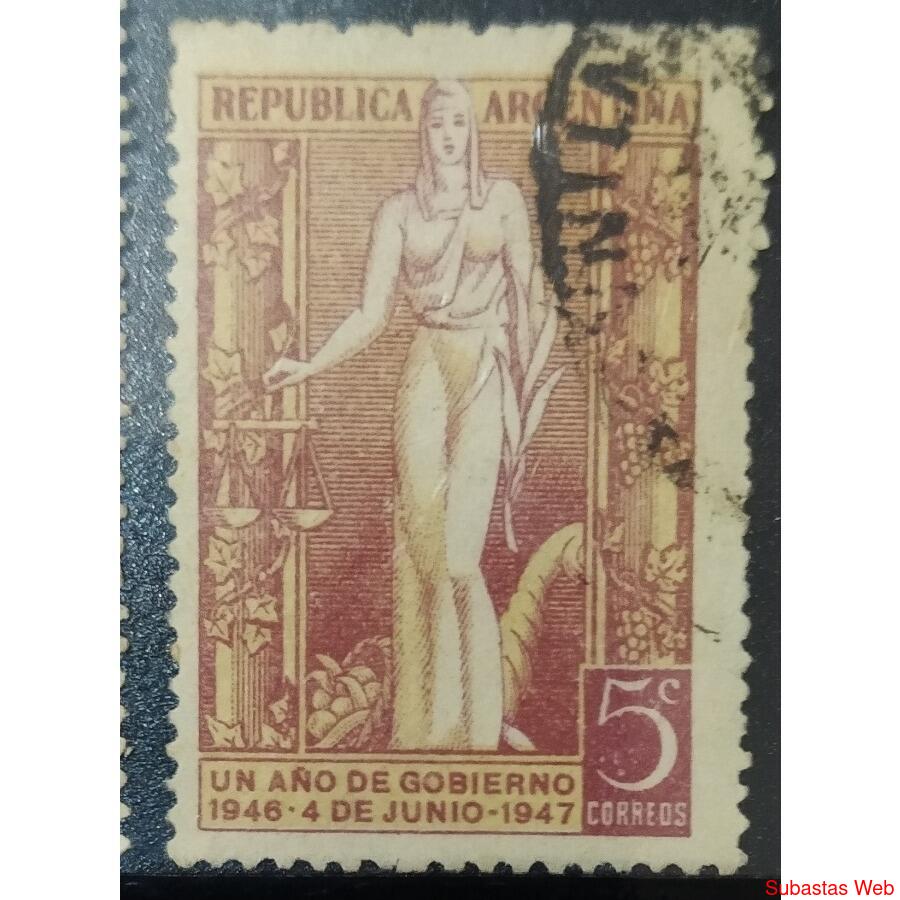 ARGENTINA AÑO 1947, GJ 947, USADA
