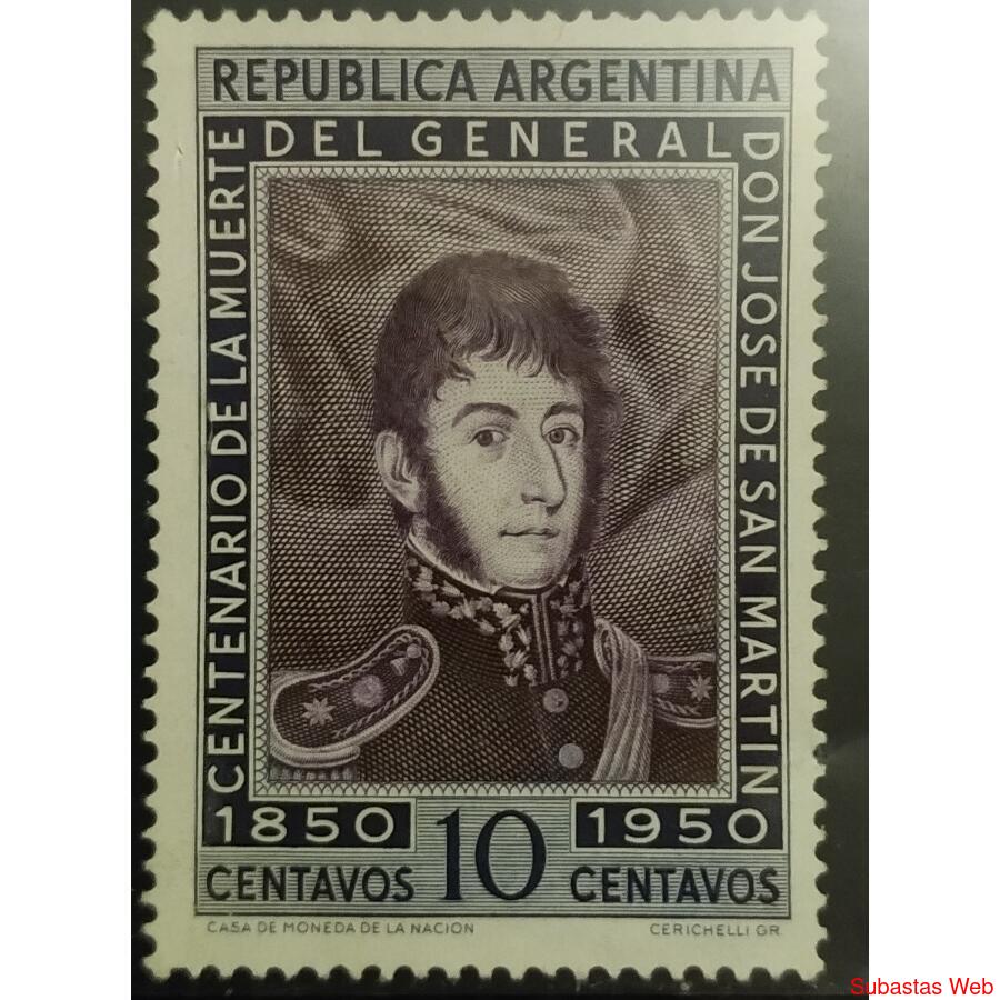 ARGENTINA AÑO 1950, GJ 976, NCGRB