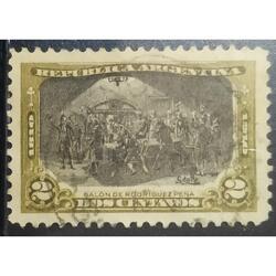 ARGENTINA AÑO 1910, GJ 302, USADA