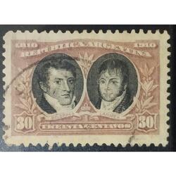 ARGENTINA AÑO 1910, GJ 310, USADA