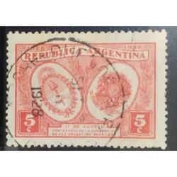 ARGENTINA AÑO 1928, GJ 655, USADA