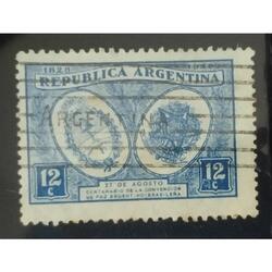 ARGENTINA AÑO 1928, GJ 656, USADA