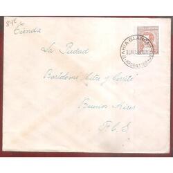 ARGENTINA 1944  SOBRE CIRCULADO  NUMERO  84E