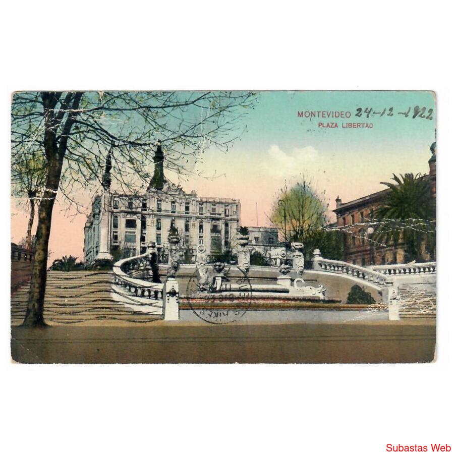 URUGUAY • MONTEVIDEO • PLAZA LIBERTAD • 1922