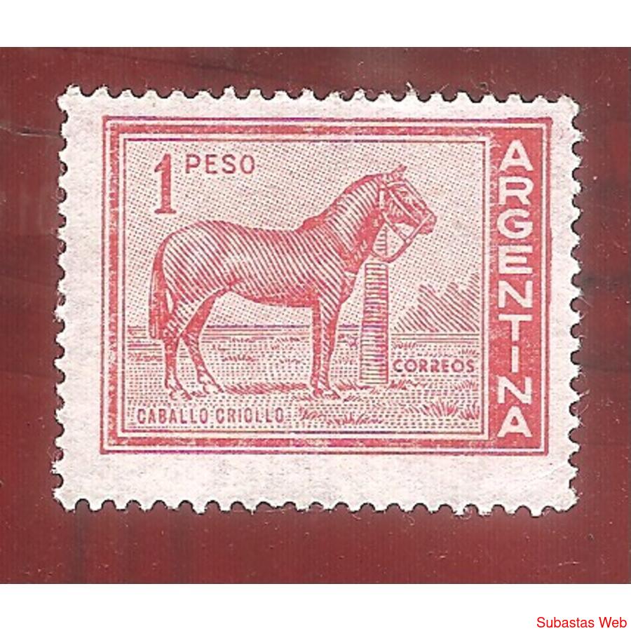 ARGENTNA 1959(MT604) PROCERES Y RIQUEZAS:  CABALLO  NUEVA
