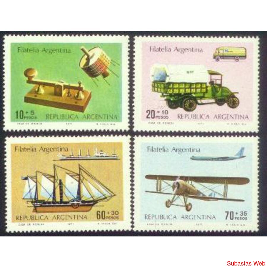 ARGENTINA 1977(MT1091-94) FILATELIA ARGENTINA 1976  MINT