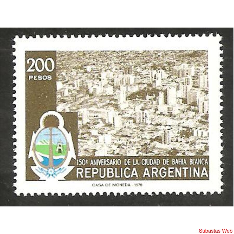 ARGENTINA 1978(MT1156) 150 ANIVERSARIO DE BAHIA BLANCA MINT