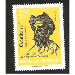 ARGENTINA 1975(MT A148)  DIA DE LA RAZA: DON QUIJOTE  MINT
