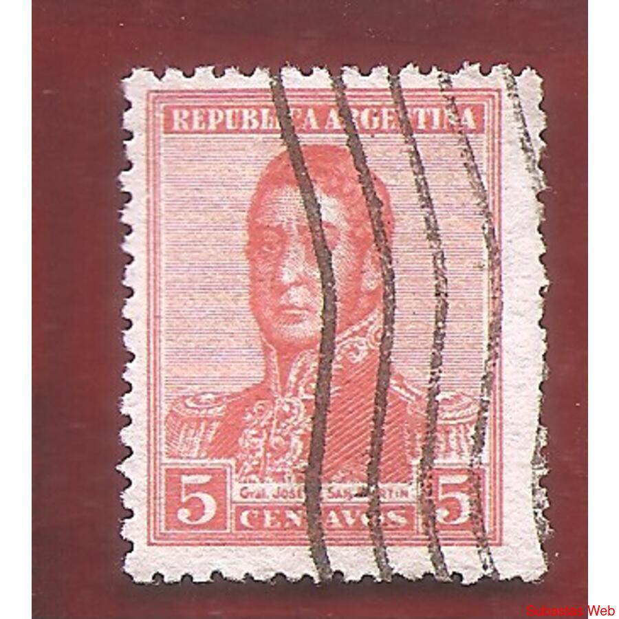 ARGENTINA 1920(246) SAN MARTIN FILI SOL MULTIPLE  USADA