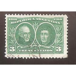 ARGENTINA 1910(151) CENTENARIO DE LA REVOLUCION MAYO USADA