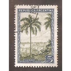 ARGENTINA 1935(382) PRO Y RIQUEZAS, CATARATAS  USADA