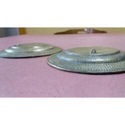 Plato De Bronce (el Par) Con Relieve 0pilarsur