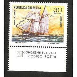 ARGENTINA 1977(1097) DIA DE LA ARMADA CON BORDE  MINT