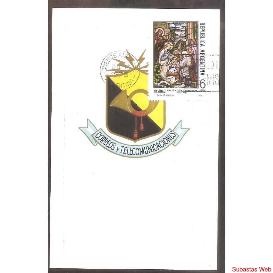 ARGENTINA 1975(1034) TARJETA PDE  NAVIDAD  CYT