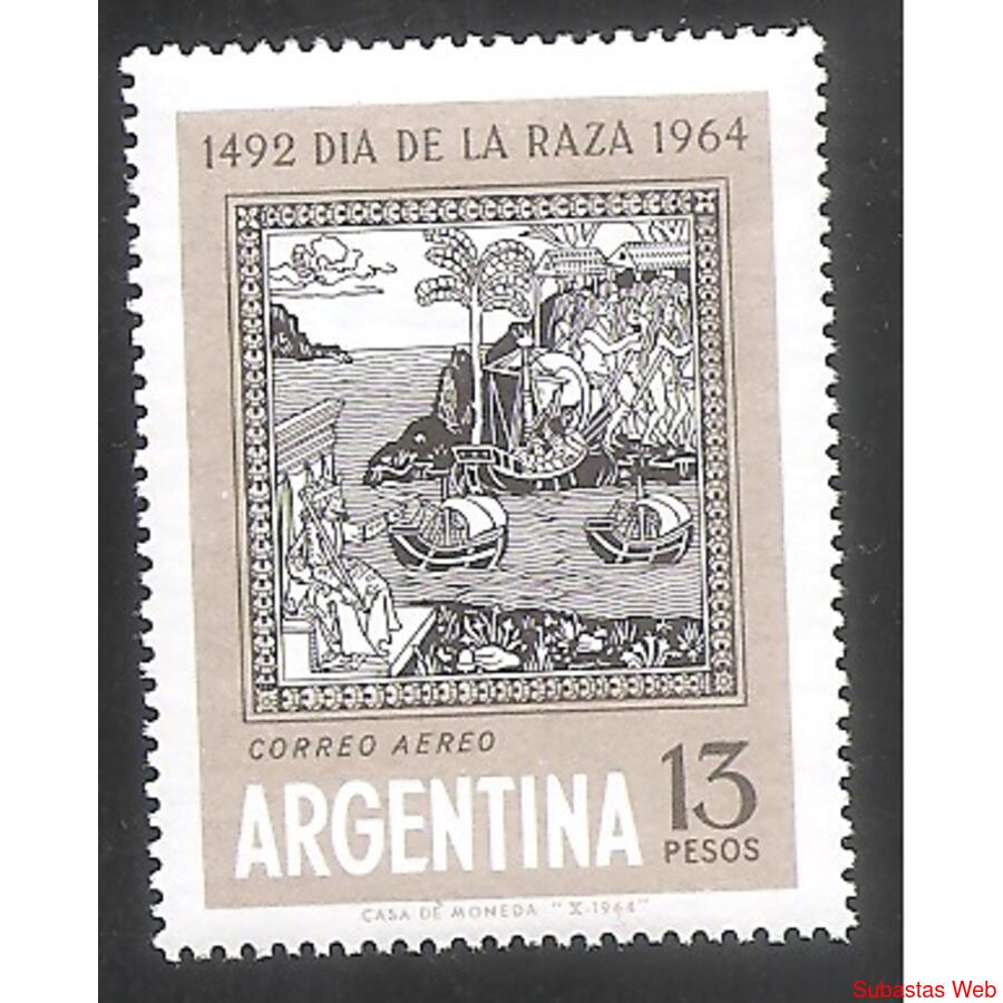 ARGENTINA 1964101(A101)  DIA DE LA RAZA