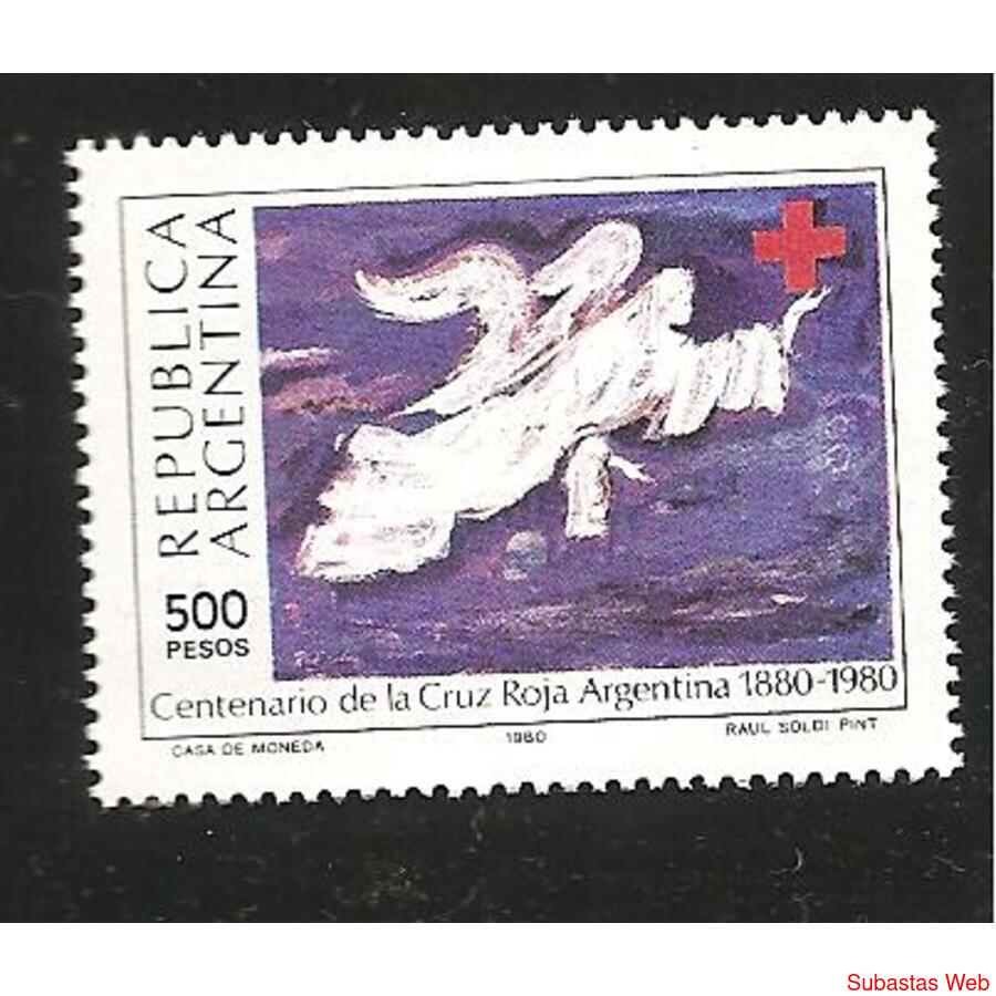 ARGENTINA 1980(1212) CENTENARIO CRUZ ROJA  MINT