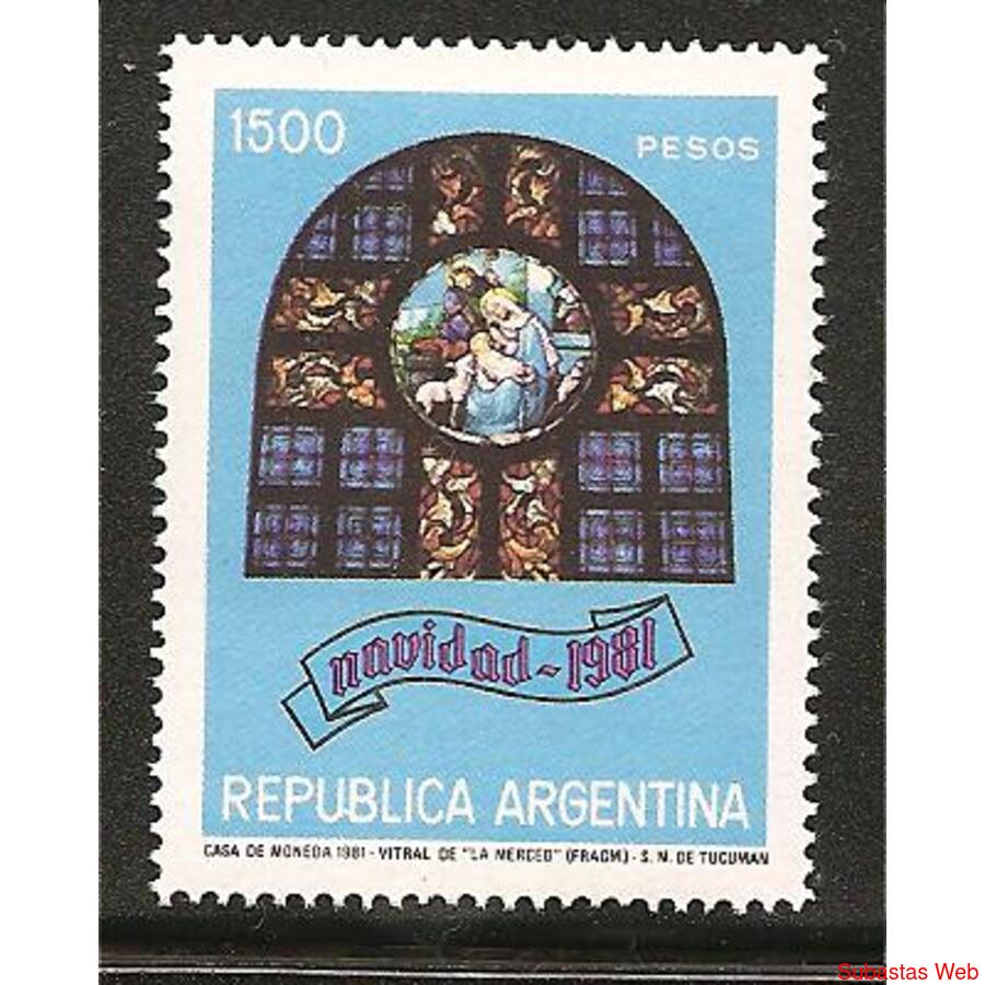 ARGENTINA 1981(1322)   NAVIDAD  MINT